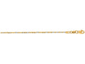 Finejewelers 14 Kt Two Tone Gold 18 Inch 1.5mm Bright Cut Sparkle Chain With Lobster Clasp