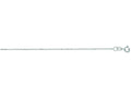 Finejewelers 14 Kt White Gold 18 Inch 1.0mm Bright Cut Round Bead Chain with Spring Ring Clasp