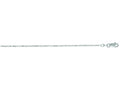 Finejewelers 14 Kt White Gold 18 Inch 1.2mm Bright Cut Round Bead Chain With Lobster Clasp