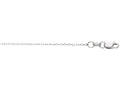 Finejewelers 14 Kt White Gold 18 Inch 0.8mm Bright Cut Cable Link Chain With Lobster Clasp