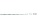 Finejewelers 14 Kt White Gold 20 Inch 3.1mm Bright Cut Cable Link Chain With Lobster Clasp