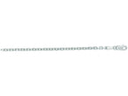 Finejewelers 14 Kt White Gold 20 Inch 3.1mm Bright Cut Cable Link Chain With Lobster Clasp