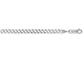 Finejewelers 14 Kt White Gold 18 Inch 3.6mm Bright Cut Comfort Curb Chain With Lobster Clasp