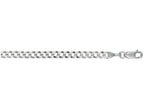 Finejewelers 14 Kt White Gold 18 Inch 3.6mm Bright Cut Comfort Curb Chain With Lobster Clasp