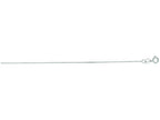 Finejewelers 14 Kt White Gold 18 Inch 0.5mm Bright Cut Cable Link Chain With Spring Ring Clasp