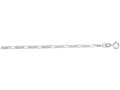 Finejewelers 14 Kt White Gold 18 Inch 1.9mm Alternate 3+1 Classic Figaro Chain Spring Ring Clasp
