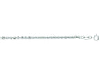 Finejewelers 14 Kt White Gold 18 Inch 2.0mm Bright Cut Lite Semi-solid Rope Chain With Lobster Clasp