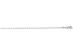 Finejewelers 14 Kt White Gold 18 Inch 1.0mm Bright Cut Lumina Pendant Necklace Chain With Lobster Clasp