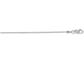 Finejewelers 14 Kt White Gold 18 Inch 0.9mm Bright Cut Round Snake Chain With Lobster Clasp
