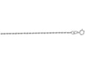 Finejewelers 14 Kt White Gold 18 Inch 1.25mm Shiny Solid Bright Cut Royal Rope Chain Spring Ring Clasp