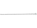 Finejewelers 14 Kt White Gold 16 Inch 2.5mm Shiny Solid Bright Cut Royal Rope Chain With Lobster Clasp