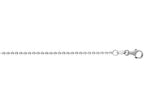 Finejewelers 14 Kt White Gold 18 Inch 1.5mm Non-bright Cut Shiny Bead Chain With Lobster Clasp
