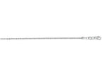 Finejewelers 14 Kt White Gold 16 Inch 1.5mm Bright Cut Sparkle Chain With Lobster Clasp