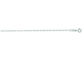 Finejewelers 14 Kt White Gold 18 Inch 0.8mm Bright Cut Singapore Chain With Spring Ring Clasp