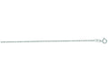 Finejewelers 14 Kt White Gold 18 Inch 1.0mm Bright Cut Singapore Chain With Spring Ring Clasp
