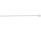 Finejewelers 14 Kt White Gold 18 Inch 1.0mm Bright Cut Singapore Chain With Spring Ring Clasp