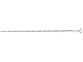 Finejewelers 14 Kt White Gold 16 Inch 1.5mm Bright Cut Singapore Chain With Spring Ring Clasp