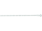 Finejewelers 14 Kt White Gold 16 Inch 1.5mm Bright Cut Singapore Chain With Spring Ring Clasp