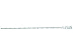 Finejewelers 14 Kt White Gold 16 Inch 1.5mm Round Wheat Chain With Lobster Clasp