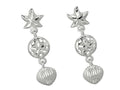 Finejewelers Sterling Silver Sealife Earrings