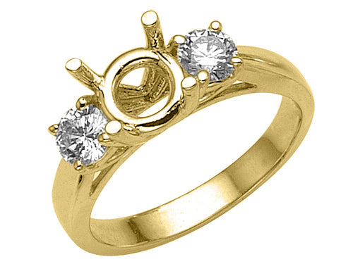 Finejewelers Round Diamonds Engagement Ring