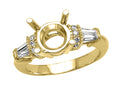 Finejewelers Baguette Diamonds Engagement Ring