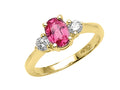 Finejewelers Genuine Pink Sapphire Ring
