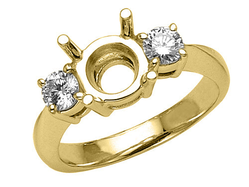 Finejewelers Round Diamonds Engagement Ring