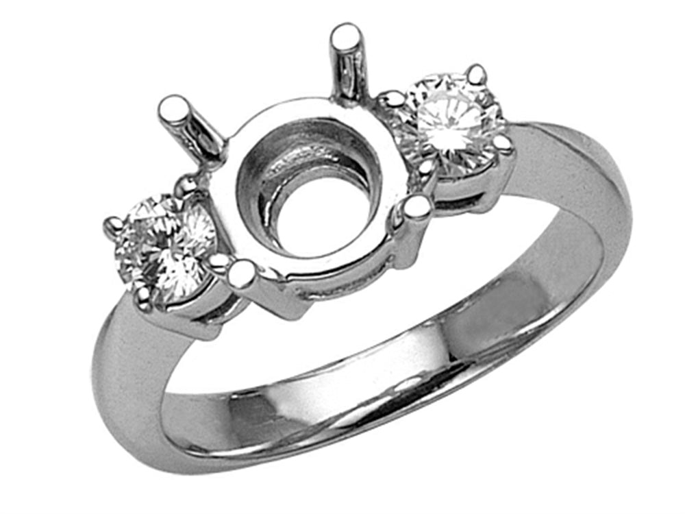 Finejewelers Round Diamonds Engagement Ring