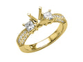 Finejewelers Princess Diamonds Engagement Ring