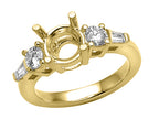 Finejewelers Baguette Diamonds Engagement Ring