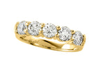 Finejewelers Diamond Round Partial Way Band