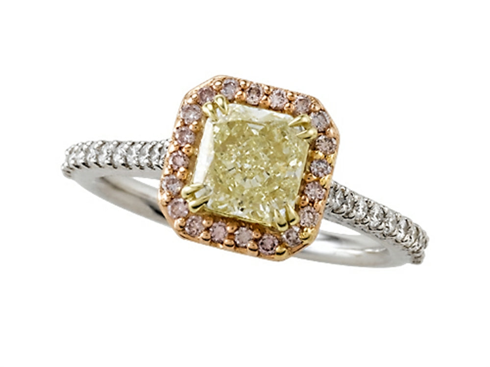 Finejewelers Natural Fancy Yellow Engagement Ring
