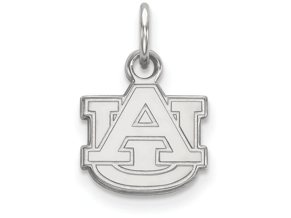 14k White Gold Logoart Auburn University Extra Small Pendant