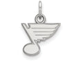 14k White Gold Nhl Logoart St. Louis Blues Extra Small Pendant