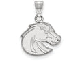 14k White Gold Logoart Boise State University Small Pendant