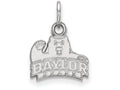 14k White Gold Logoart Baylor University Extra Small Pendant
