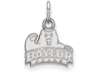 14k White Gold Logoart Baylor University Extra Small Pendant