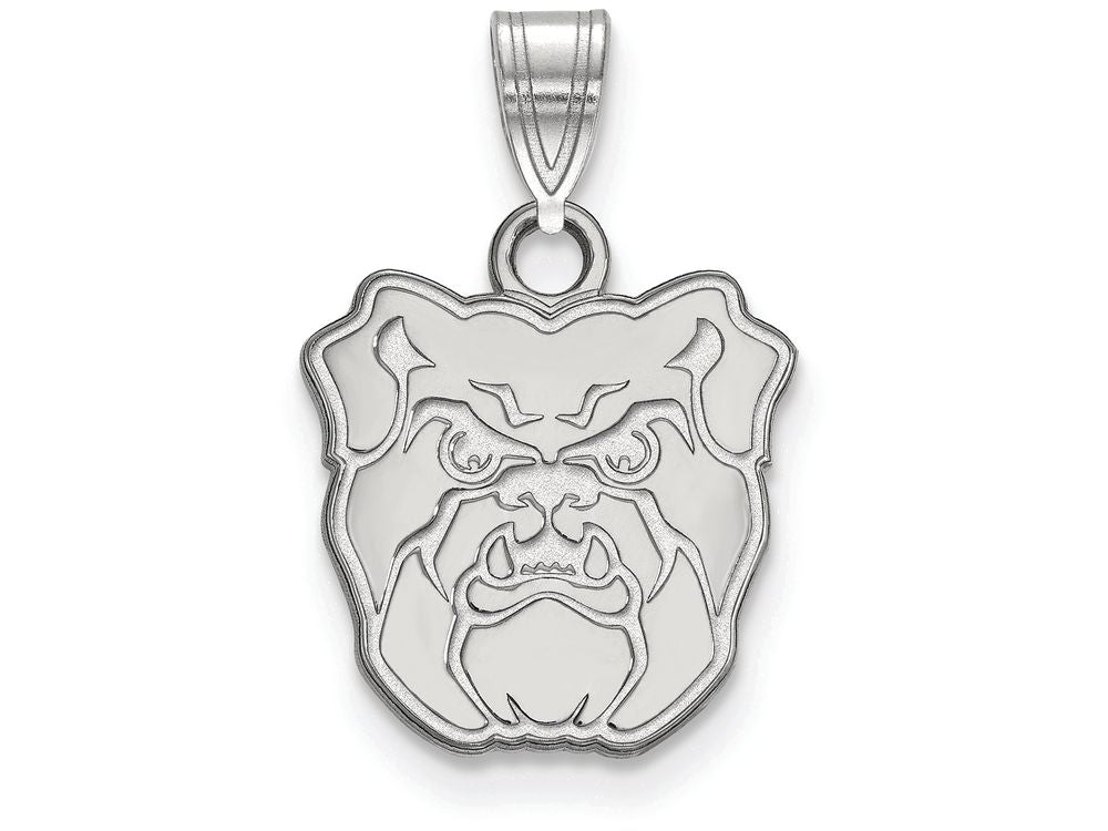 14k White Gold Logoart Butler University Small Pendant