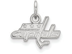 14k White Gold Nhl Logoart Washington Capitals Extra Small Pendant
