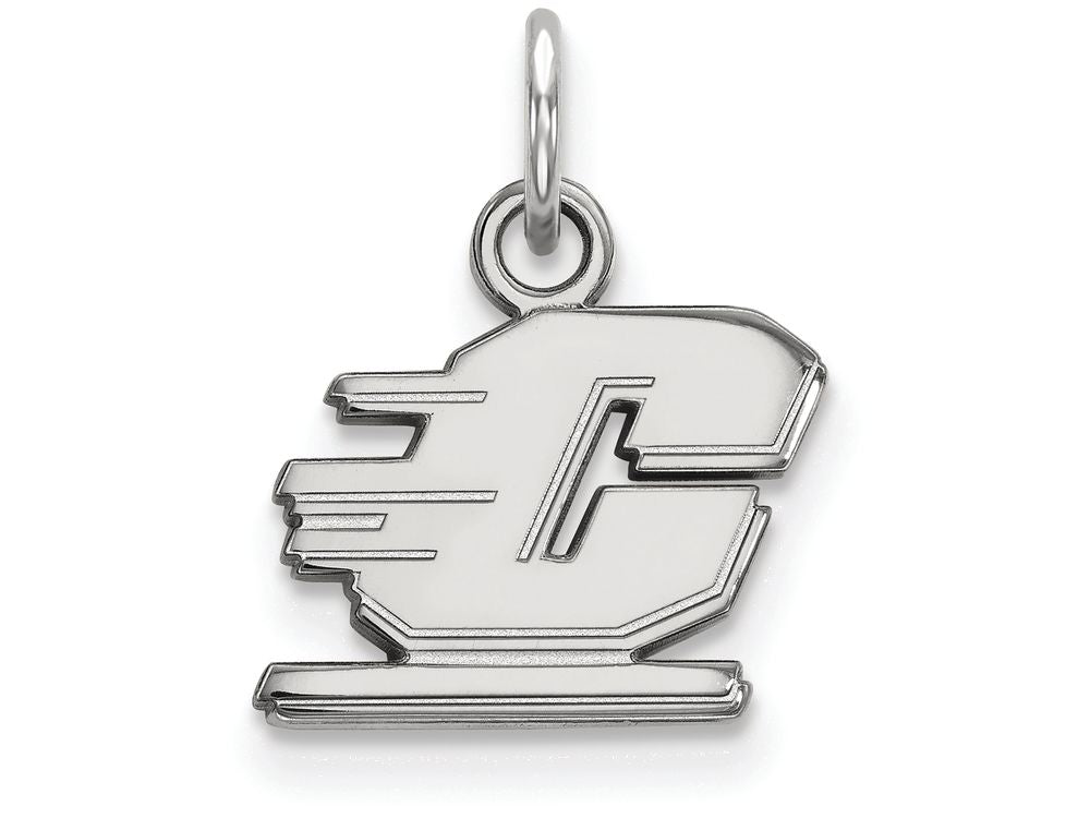 14k White Gold Logoart Central Michigan University Extra Small Pendant