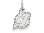 14k White Gold Nhl Logoart New Jersey Devils Extra Small Pendant
