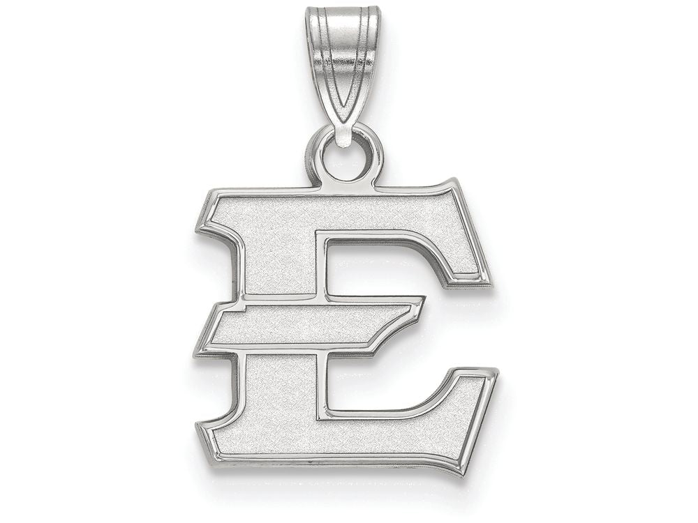 14k White Gold Logoart East Tennesseestate Small Pendant