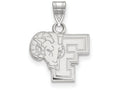 14k White Gold Logoart Fordham University Small Pendant