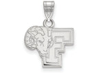 14k White Gold Logoart Fordham University Small Pendant