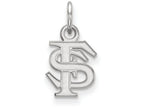 14k White Gold Logoart Florida State University Extra Small Pendant