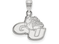 14k White Gold Logoart Gonzaga University Small Pendant