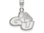 14k White Gold Logoart Gonzaga University Small Pendant