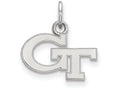 14k White Gold Logoart Georgia Institute Of Technology Extra Small Pendant