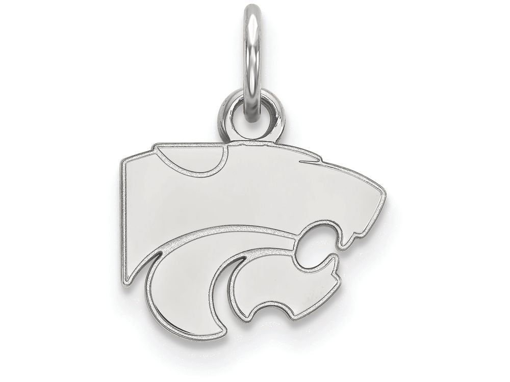 14k White Gold Logoart Kansas State University Extra Small Pendant